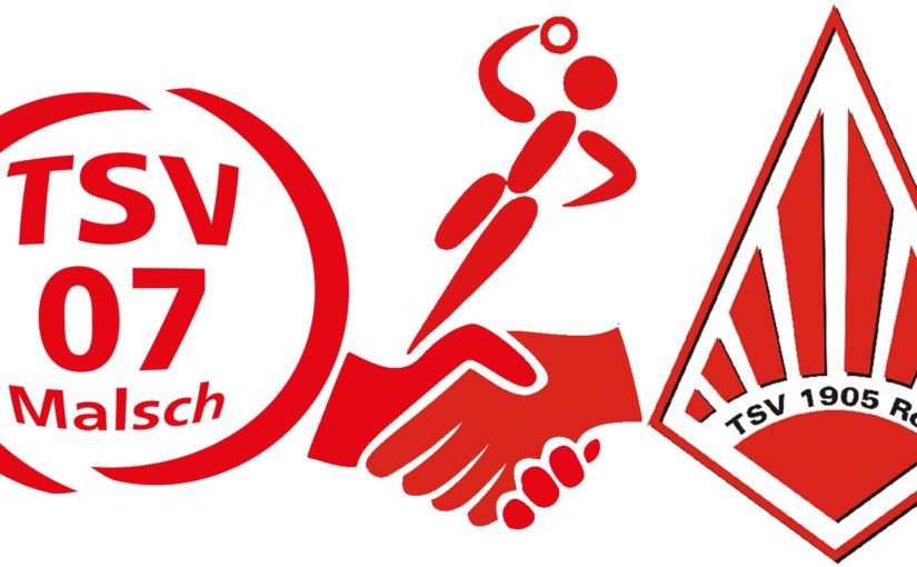Aus TSV Germania Malsch Handball und TSV Rot Handball wird die „TSV Rot-Malsch“ (Traditions-Spiel-Vereinigung Rot-Malsch)