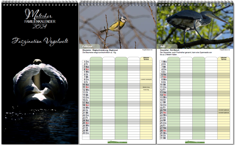 Mälscher Familienkalender der Vogelfreunde